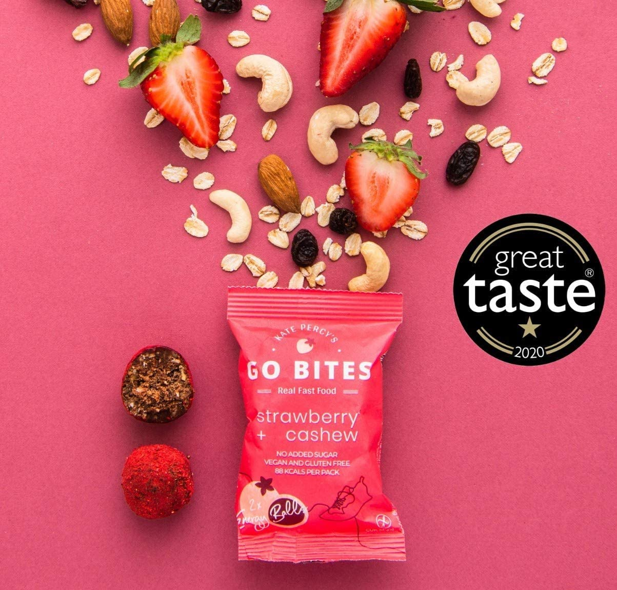 Kate Percy's GO BITES® Strawberry + Cashew